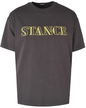 Stance T-Shirt Fast Drift Con Stampa Grafica - Grigio