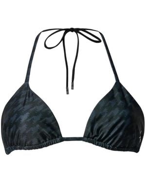 Perfect Moment Top De Bikini Salinas Con Motivo Pied De Poule - Negro