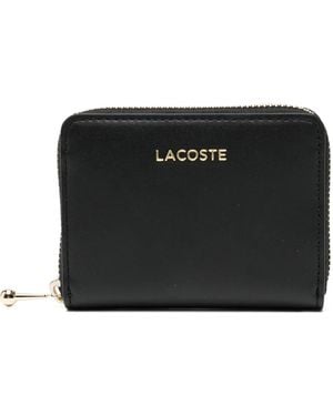 Lacoste Logo-Embossed Wallets - Black