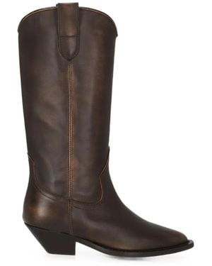 Via Roma 15 Western-Style Knee-High Boots - Brown