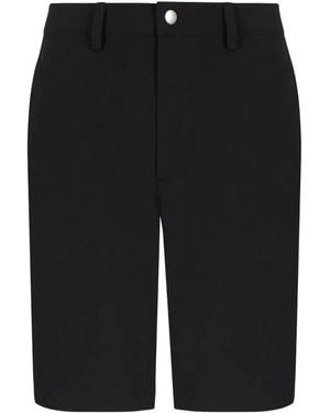 EA7 Bermudas mit Logo-Print - Schwarz