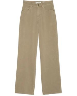 Marc O' Polo Wide-Leg Utility Trousers - Natural