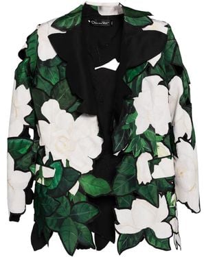 Oscar de la Renta Layered-Design Blazer - Green