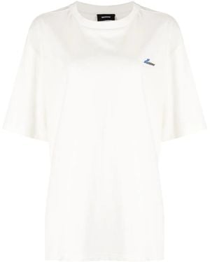 we11done Logo-Embroidered Cotton T-Shirt - White