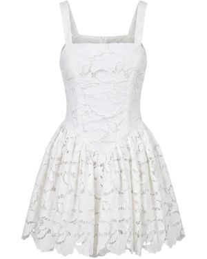Nicholas Guipure-Lace Sleeveless Dress - White