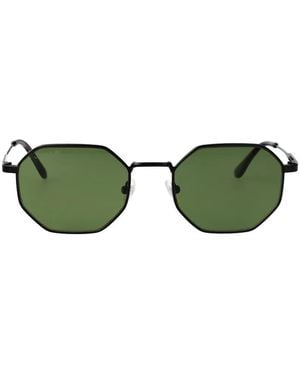 Lacoste Geometric-Frame Sunglasses - Green