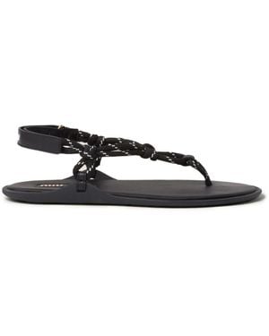 Miu Miu Leren Sandalen - Meerkleurig