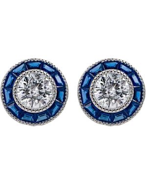 Juwelina Paris Ohrringe Mit Kristallen - Blau
