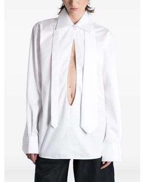 BATAKOVIC Belgrade Long-Sleeved Cut-Out Cotton Shirt - White