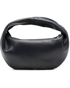 KHAITE Medium Olivia Suede Slouchy Tote Bag - Black