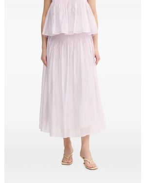 INTROPIA Rania Pleated Maxi Skirt - Pink