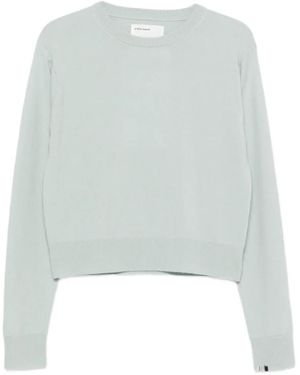 Extreme Cashmere Pull March En Maille Fine À Col Rond - White