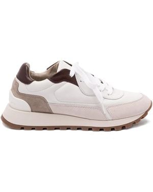 Brunello Cucinelli Lace-Up Trainers - White