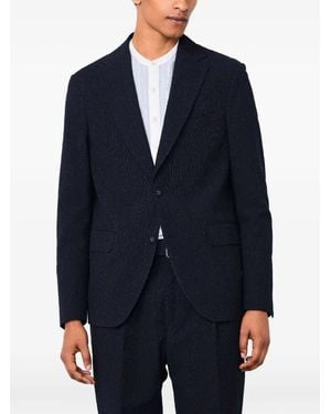 Officine Generale Pinstripe Jacket - Blue