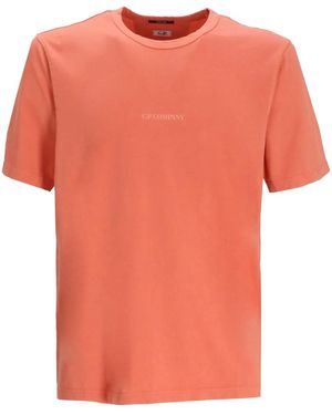 C.P. Company ロゴ Tシャツ - オレンジ