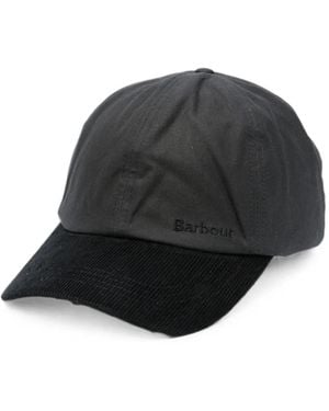 Barbour Ashby Baseballkappe Mit Cordbesatz - Schwarz
