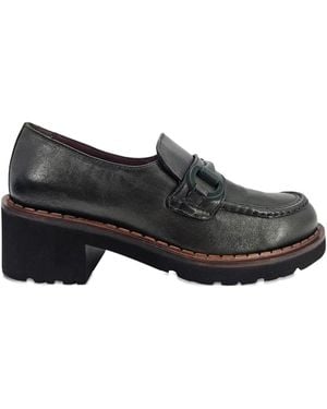 Madison Maison 50Mm Leather Loafers - Black