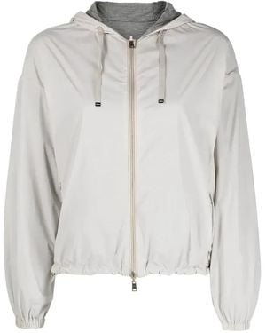 Herno Reversible Hooded Jacket - White