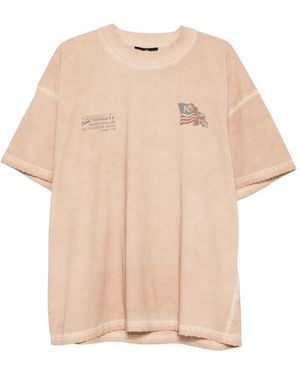 Represent Camiseta Con Efecto Envejecido Y Estampado Gráfico - Neutro