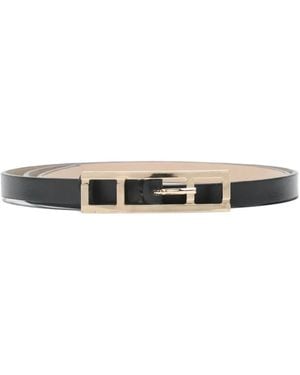 Fabiana Filippi Rectangle-Buckle Leather Belt - White