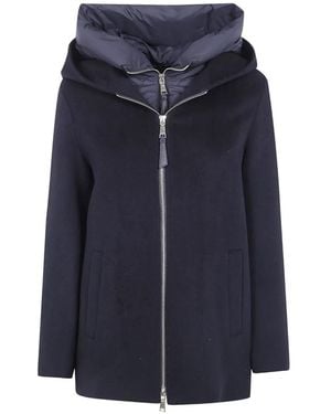 Seventy Hooded Coat - Blue