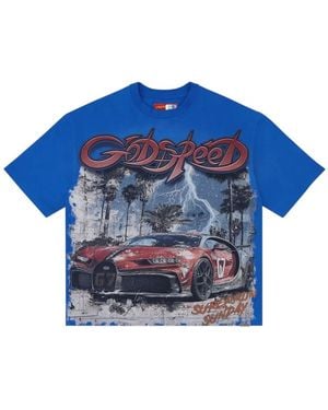 Godspeed Graphic-Print T-Shirt - Blue