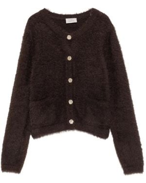 Vera Mont Vest Met Knoopsluiting - Zwart