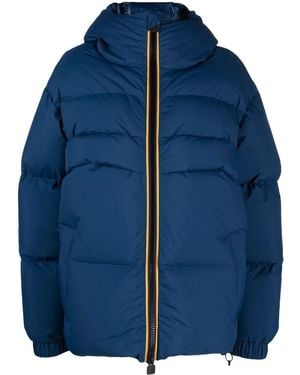 K-Way Clauden 2.1 Padded Parka Coat - Blue