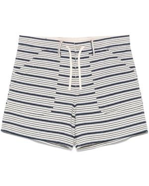 RRL Striped Shorts - Metallic