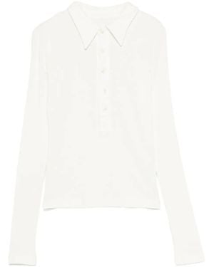 Citizens of Humanity Long-Sleeve Polo Top - White