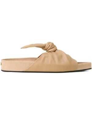 Lanvin Sandales À Design Noué - Neutre