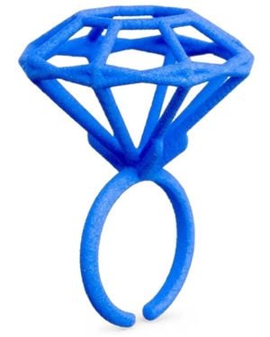 Maison 203 Mybf 5 3D-Printed Ring - Blue