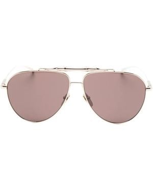 Gucci Bamboo Pilot-Frame Sunglasses - Pink