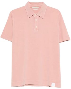 Daniele Fiesoli Buttoned Short-Sleeve Polo Shirt - Pink