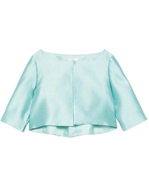 Fely Campo Cropped Jacket - Blue
