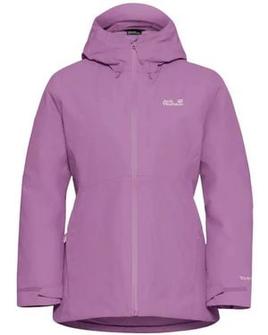 Jack Wolfskin Chaqueta Con Capucha - Morado