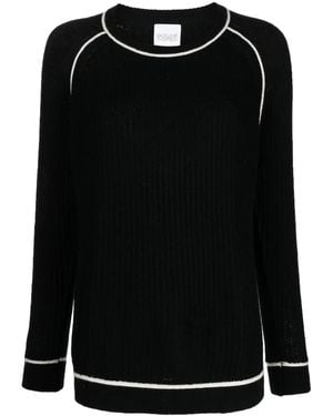 Madeleine Thompson Contrasting-Edge Knitted Jumper - Black