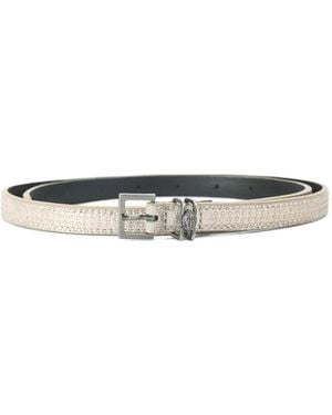 Kurt Geiger Embellished Charm Belt - White