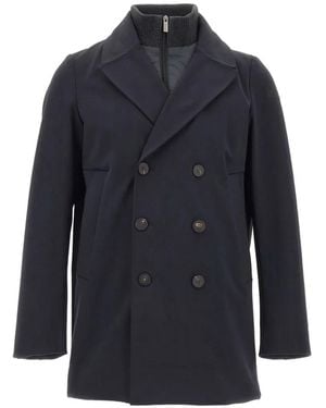 Rrd Surflex Double-Breasted Peacoat - Blue