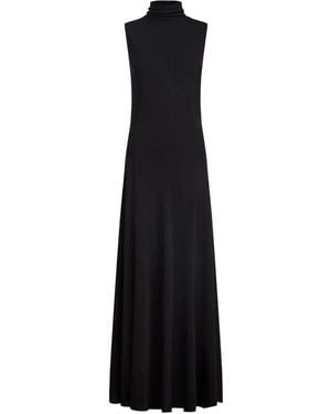12 STOREEZ Turtleneck Maxi Dress - Black