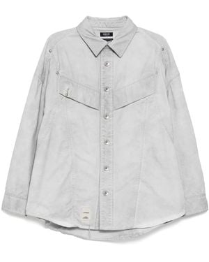 FIVE CM Camisa con apliques - Gris