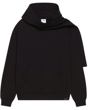 Courreges スカーフディテール パーカー - ブラック