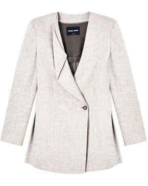 Giorgio Armani Textured Jacket - White
