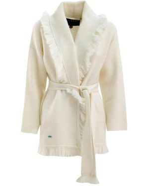 Alanui Cardigan Mit Schalkragen - Weiß
