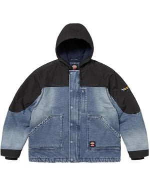 Supreme X Dickies Hooded-Neckline Work Jacket - Blue