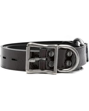 Martine Rose Bondage Leather Belt - Black