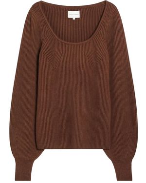 Loulou Jersey De Cachemira - Marrón