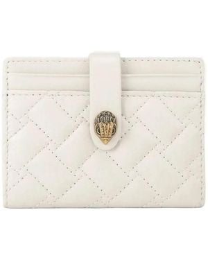Kurt Geiger Kensington Quilted Card Wallet - Natural