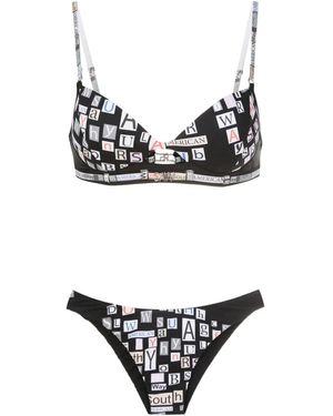 Amir Slama Bikini Con Cut-Out - Nero