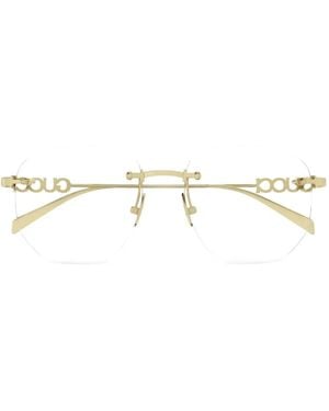 Gucci Bril Met Logo - Metallic